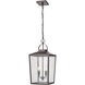 Devens 2 Light 10 inch Powder Coated Bronze Outdoor Hanging Lantern